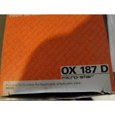 E888 XX - OX187D FILTRO OLIO OIL FILTER BMW 3 Z4 E36 E46 E85 E86-0