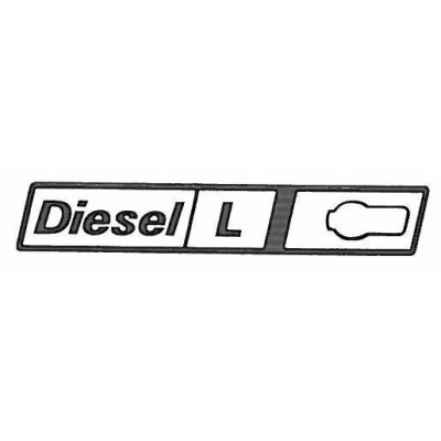 E91 - LOGO SCRITTA EMBLEM - FIAT RITMO DIESEL L 