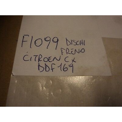 F1099 - COPPIA DISCHI FRENO CITROEN CX DDF169-0