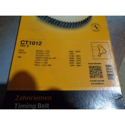 F1319R -- CINGHIA CT1012 137 DENTI SEAT AROSA 1.7SDI SKODA FELICIA 1.9D VW POLO