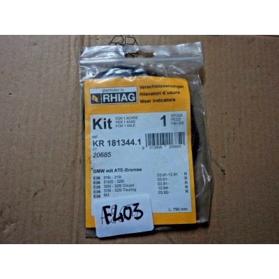 F403 - KR181344.1 KIT USURA PATTINI FRENI BMW E36 316 320 318 M3