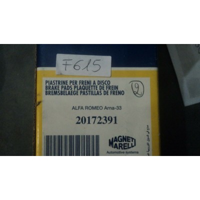 F615 § 20172391 SET KIT SERIE PASTICCHE PATTINI FRENI ALFA ROMEO ALFASUD 33 -0