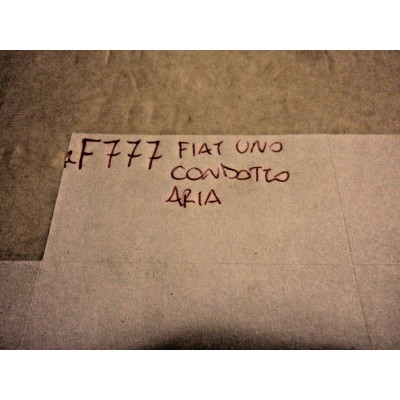 F777 - FIAT UNO CONDOTTO ARIA ORIGINALE -0