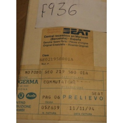 F936 - BLOCCA STERZO ORIGINALE SEAT SE021956001A SEAT IBIZA