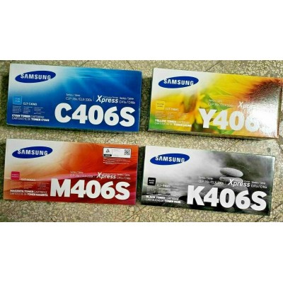 KIT TONER SAMSUNG C406S M406S Y406S K406S NUOVI E ORIGINALI