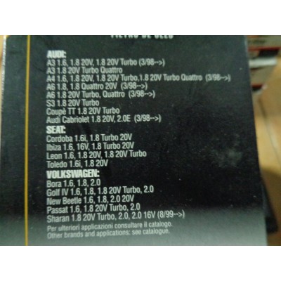 M10076 - FILTRO OLIO OIL FILTER R130 AUDI A2 VW SKODA SEAT AROSA 1.4 1.6 CORDOBA-0