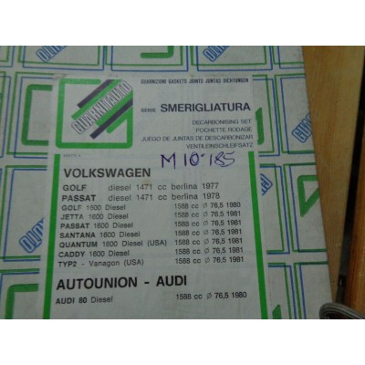 M10185 - SET KIT SERIE GUARNIZIONI MOTORE SMERIGLIO VW PASSAT GOLF JETTA DIESEL-0