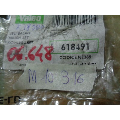 M10316 - SPAZZOLA MOTORINO AVVIAMENTO VALEO 618491 Citroën Peugeot Talbot-0