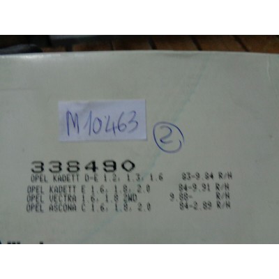 M10463 - KIT SERIE GANASCE FRENI 338490 OPEL KADETT VECTRA ASCONA-0