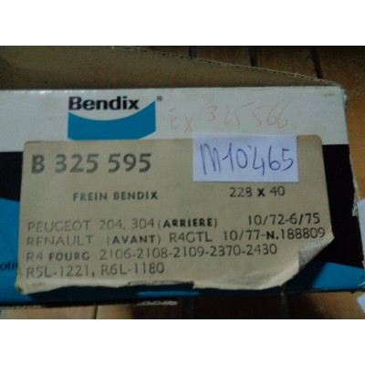 M10465 - KIT SERIE GANASCE FRENI 325595 PEUGEOT 204 304 RENAULT R4-0