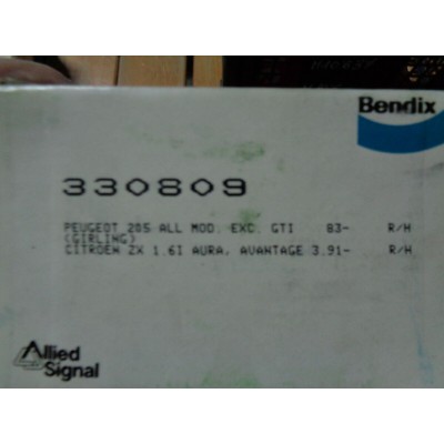 M10638 - KIT SET SERIE GANASCE FRENI 330809 PEUGEOT 205 CITROEN ZX-1