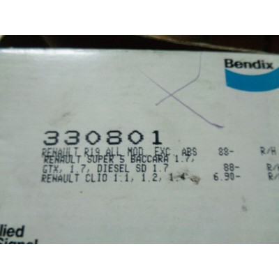 M10639 - KIT SET SERIE GANASCE FRENI 330801 RENAULT R19 R5 BACCARA 1.7 GTX-0