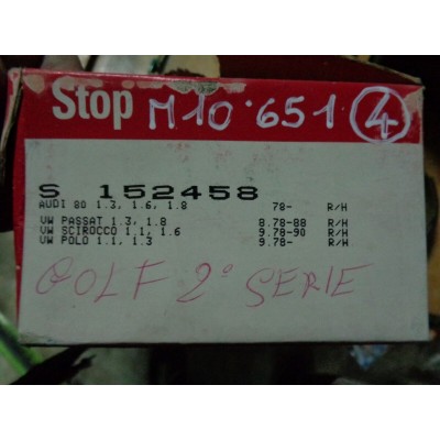 M10651 - KIT SET SERIE GANASCE FRENO 152458 AUDI 80 VW PASSATO POLO 78-90-0