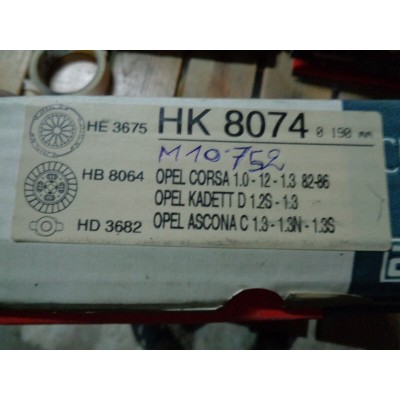 M10752 - SPINGI DISCO + DISCO + CUSCINETTO FRIZIONE HK8074 OPEL CORSA KADETT-2