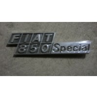 M2556 XX - STOCK EMBLEM SCRITTA STEMMA BADGE LOGO FIAT 850 SPECIAL