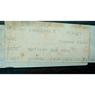 M3056 XX - LAMIERATO BATTERIA 14A6499 MINI MINOR COOPER INNOCENTI BOX BATTERY-1