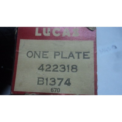 M4519 XX - 422318 LUCAS PIASTRA SPINTEROGENO LAND ROVER JAGUAR DM 2 22 23D MG-0