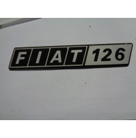 M4916 XX - LOGO EMBLEM EMBLEMA SCRITTA FREGIO FIAT 126