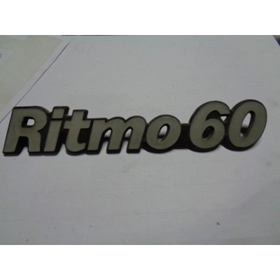 M4925 XX - LOGO EMBLEM EMBLEMA SCRITTA FREGIO FIAT RITMO 60