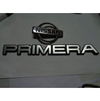 M5073 XX - LOGO STEMMA EMBLEMA EMBLEM FREGIO BADGE SCRITTA NISSAN PRIMERA