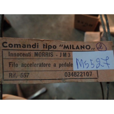 M5527 XX - CAVO COMANDO PEDALE ACCELERATORE INNOCENTI MORRIS IM3 JM3 34822107-0