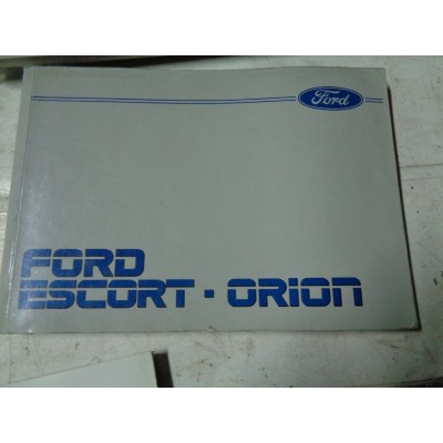 M6788 XX - MANUALE USO E MANUTENZIONE FORD ESCORT ORION