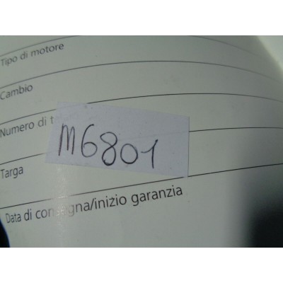 M6801 XX - MANUALE PROGRAMMA DI MANUTENZIONI FORD SERVICE MODELLI 1996 96-0