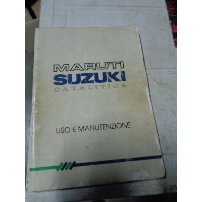 M6829 XX - MANUALE USO E MANUTENZIONE SUZUKI MARUTI