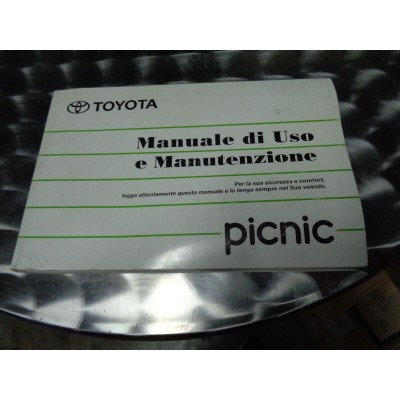 M6924 XX - LIBRETTO MANUALE USO E MANUTENZIONE TOYOTA PICNIC