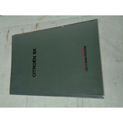 M7014 XX - LIBRETTO MANUALE USO E MANUTENZIONE CITROEN BX