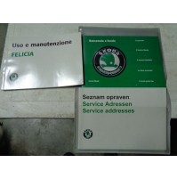 M7026 XX - LIBRETTO MANUALE USO E MANUTENZIONE SKODA FELICIA + PORTA DOCUMENTI