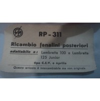 M724 XX - PLASTICA FANALE POSTERIORE INNOCENTI LAMBRETTA 100 125 JUNIOR