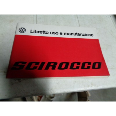 M7697 XX - LIBRETTO USO E MANUTENZIONE VOLKSWAGEN SCIROCCO