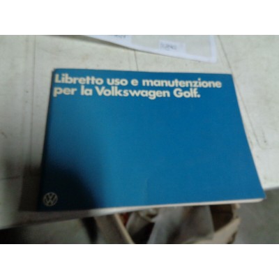 M7699 XX - LIBRETTO USO E MANUTENZIONE VOLKSWAGEN GOLF