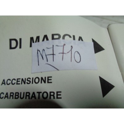 M7710 XX - LIBRETTO USO E MANUTENZIONE ISTRUZIONI FORD-0