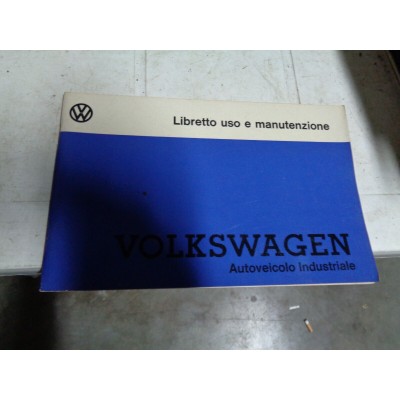 M7714 XX - LIBRETTO USO E MANUTENZIONE VW VOLKSWAGEN AUTOVEICOLO INDUSTRIALE