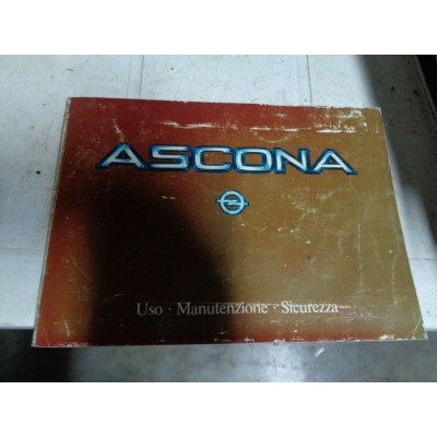 M7715 XX - LIBRETTO USO E MANUTENZIONE OPEL ASCONA