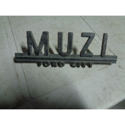 M8081 XX - SCRITTA LOGO STEMMA EMBLEM EMBLEMA FREGIO MUZI FORD CITY