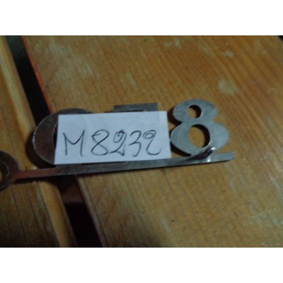 M8232 XX - SCRITTA LOGO EMBLEM EMBLEMA FREGIO STEMMA FIAT 850 COUPE-0