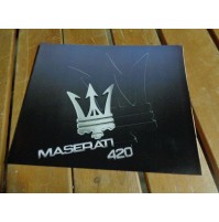 M8660 XX - LIBRETTO BROCHURE DEPLIANT MASERATI 420