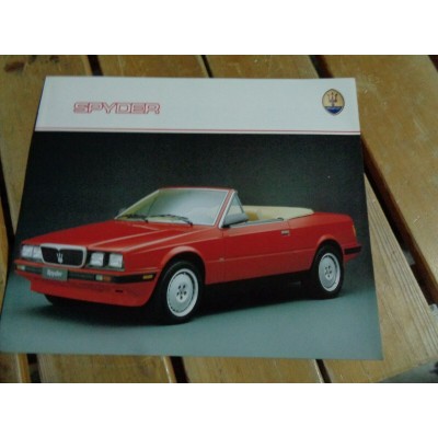 M8663 XX - LIBRETTO BROCHURE DEPLIANT MASERATI SPYDER