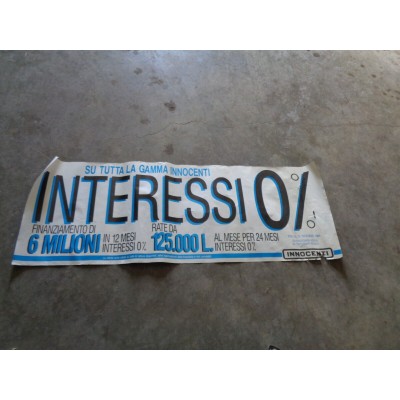 M9208 XX - POSTER PUBBLICITARIO INNOCENTI INTERESSI 0%