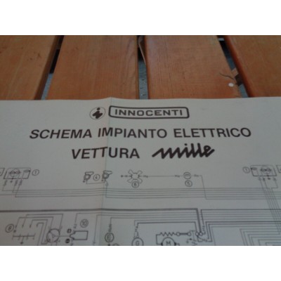 M9492 XX - SCHEMA IMPIANTO ELETTRICO INNOCENTI MINI MILLE-0