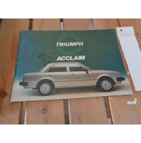 M9520 XX - DEPLIANT BROCHURE TRIUMPH ACCLAIM