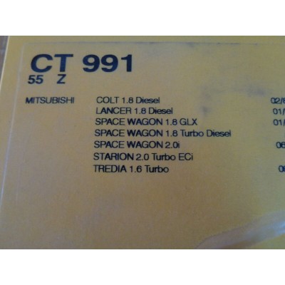 M9615 XX - CINGHIA DISTRIBUZIONE CT991 55 DENTI MITSUBISHI COLT LANCER 1.8 D