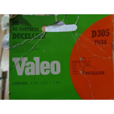 M9778 - PUNTINE PLATINATE VALEO D305 CITROEN 2CV DYANE MEHARI AMI 6 AMI 8-0