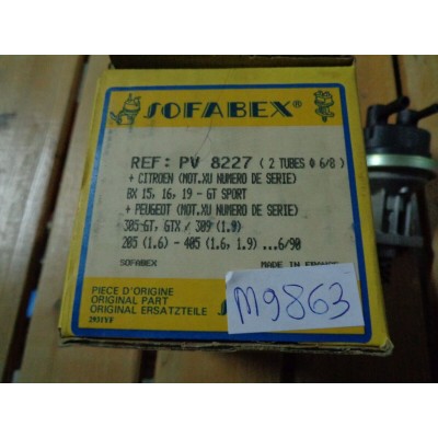 M9863 - POMPA BENZINA FUEL PUMP CITROEN BX PEUGEOT 205 305 1.6 1.9-0