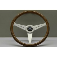 VOLANTE NARDI - MOGANO RAZZE SATINATE ANTIRIFLESSO - Ø 390mm 5051.39.6300