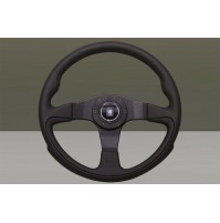 VOLANTE NARDI - PELLE NERA  RAZZE NERE - Ø 350mm 6089.35.2071