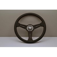 VOLANTE NARDI - PELLE NERA TRAFORATA E RAZZE NERE - Ø 360mm 6062.36.2092